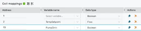 modbus mapping