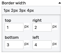 Border width